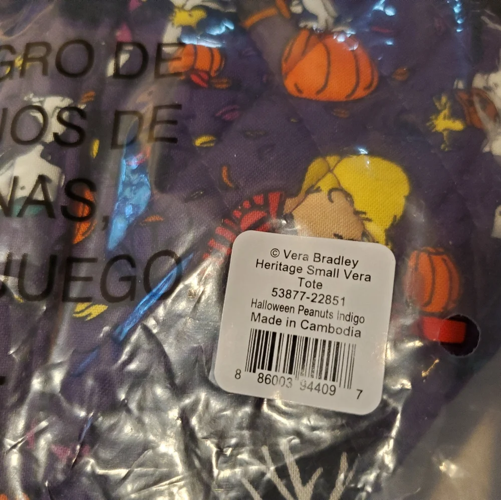 Vera Bradley Peanuts Halloween Tote - Picture 10 of 10